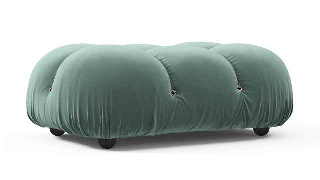 Bellini Ottoman - Mario Bellini Ottoman, Jadeite Luxe Velvet