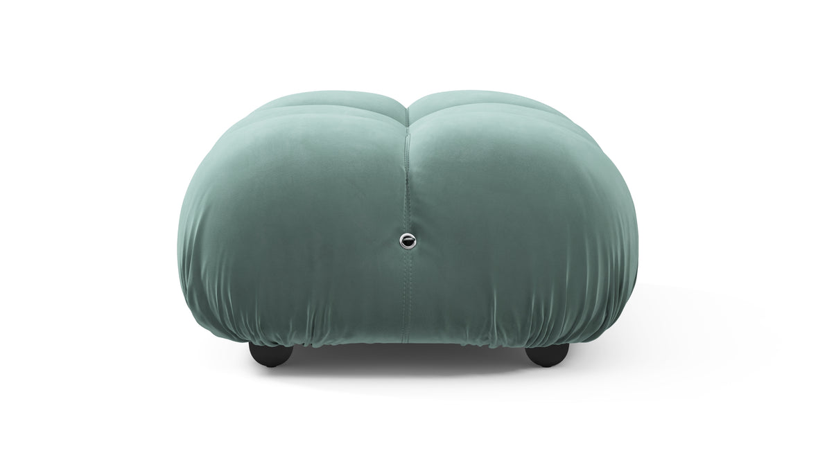 Bellini Ottoman - Mario Bellini Ottoman, Jadeite Luxe Velvet