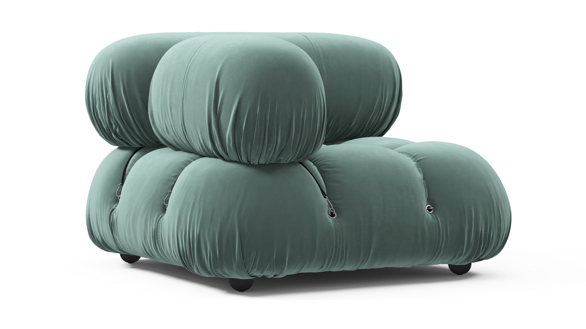 Bellini Module - Mario Bellini Module, Left Corner, Jadeite Luxe Velvet
