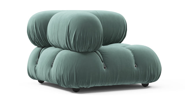 Bellini Module - Mario Bellini Module, Left Corner, Jadeite Luxe Velvet