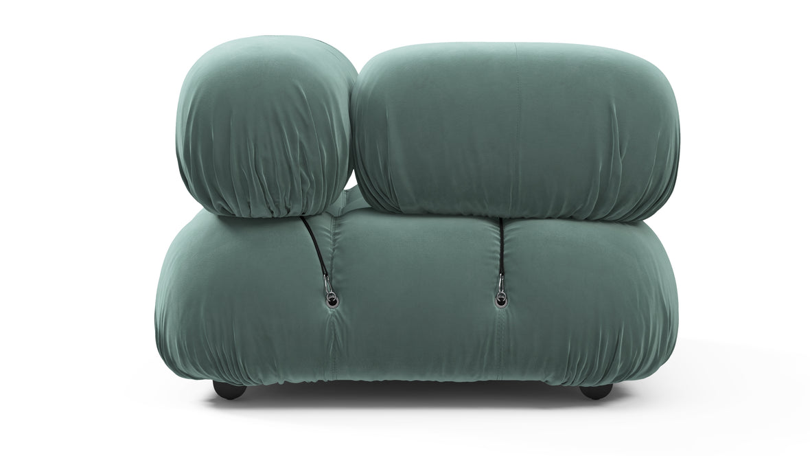 Bellini Module - Mario Bellini Module, Left Corner, Jadeite Luxe Velvet