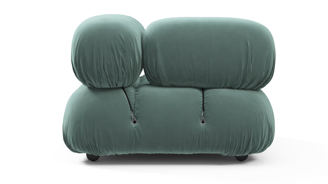 Bellini Module - Mario Bellini Module, Left Corner, Jadeite Luxe Velvet