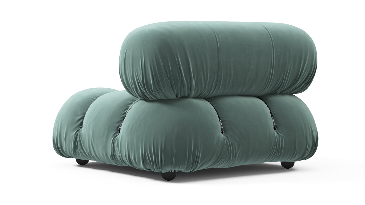 Bellini Module - Mario Bellini Module, Left Corner, Jadeite Luxe Velvet