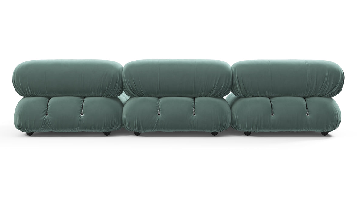 Bellini Sectional - Mario Bellini Sectional, Right Chaise, Jadeite Luxe Velvet