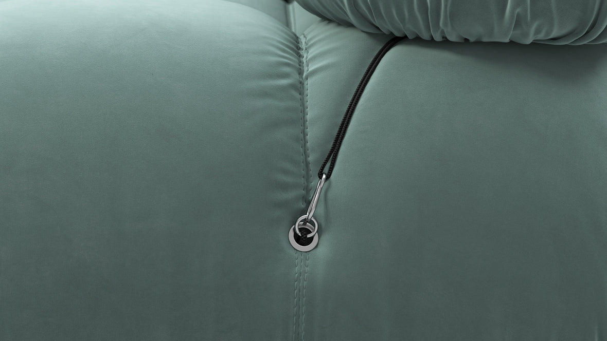 Bellini Sofa - Mario Bellini Two Seater Sofa, Jadeite Luxe Velvet