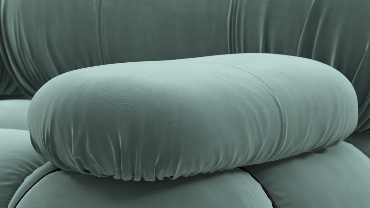 Bellini Sofa - Mario Bellini Two Seater Sofa, Jadeite Luxe Velvet