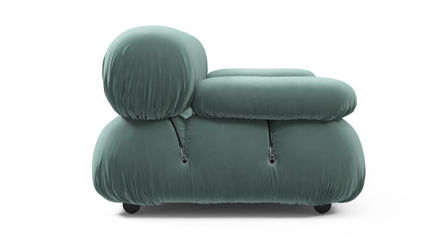 Bellini Sofa - Mario Bellini Two Seater Sofa, Jadeite Luxe Velvet