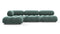 Bellini Sectional - Mario Bellini Sectional, Left Chaise, Jadeite Luxe Velvet
