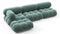 Bellini Sectional - Mario Bellini Sectional, Left Chaise, Jadeite Luxe Velvet