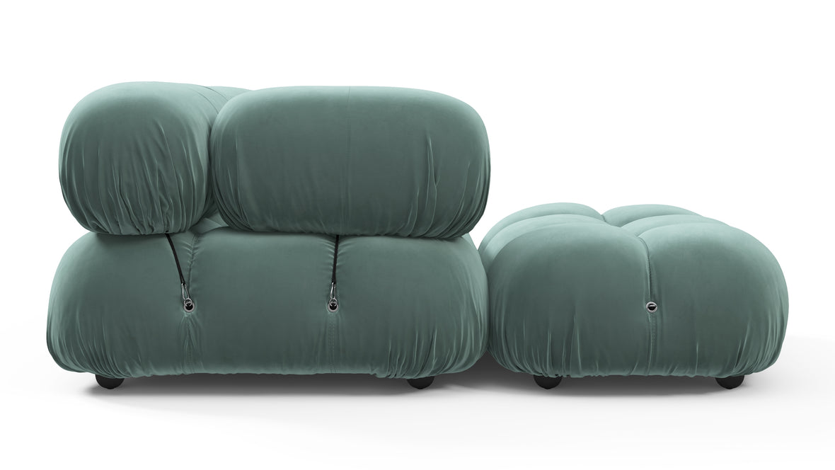 Bellini Sectional - Mario Bellini Sectional, Left Chaise, Jadeite Luxe Velvet