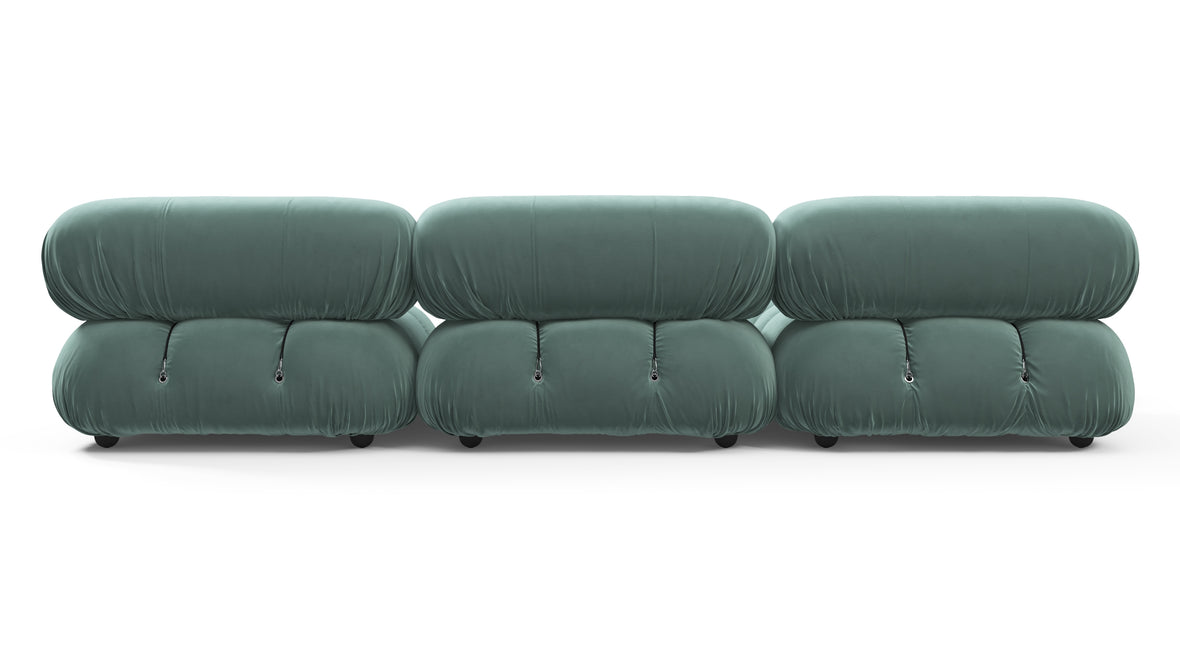 Bellini Sectional - Mario Bellini Sectional, Left Chaise, Jadeite Luxe Velvet