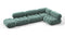 Bellini Sectional - Mario Bellini Sectional, Right Corner, Jadeite Luxe Velvet