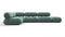 Bellini Sectional - Mario Bellini Sectional, Left Corner, Jadeite Luxe Velvet