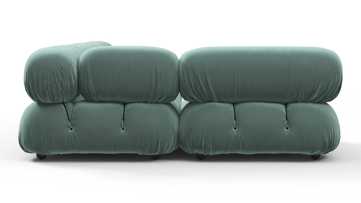 Bellini Sectional - Mario Bellini Sectional, Left Corner, Jadeite Luxe Velvet
