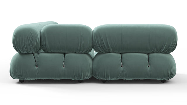 Bellini Sectional - Mario Bellini Sectional, Left Corner, Jadeite Luxe Velvet