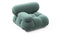 Bellini Module - Mario Bellini Module, Left Arm, Jadeite Luxe Velvet