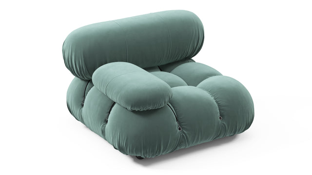 Bellini Module - Mario Bellini Module, Left Arm, Jadeite Luxe Velvet