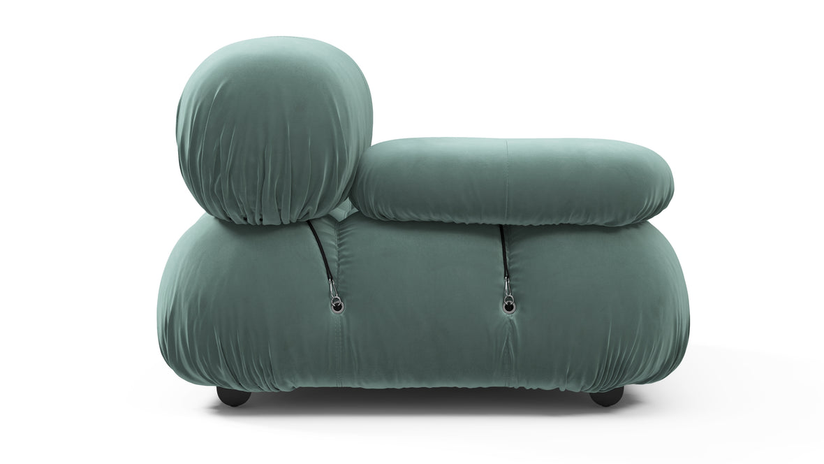 Bellini Module - Mario Bellini Module, Left Arm, Jadeite Luxe Velvet