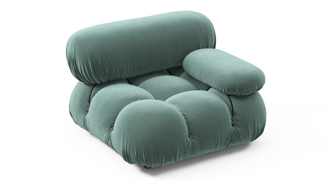Bellini Module - Mario Bellini Module, Right Arm, Jadeite Luxe Velvet
