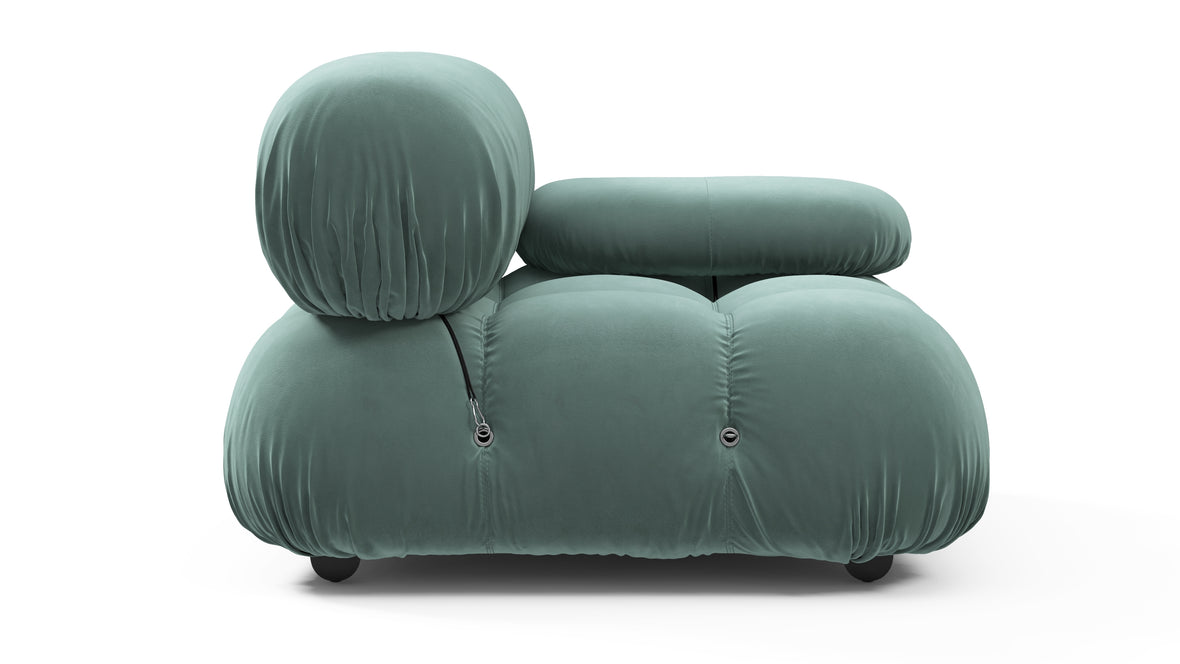 Bellini Module - Mario Bellini Module, Right Arm, Jadeite Luxe Velvet