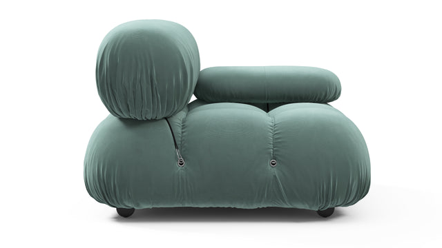 Bellini Module - Mario Bellini Module, Right Arm, Jadeite Luxe Velvet