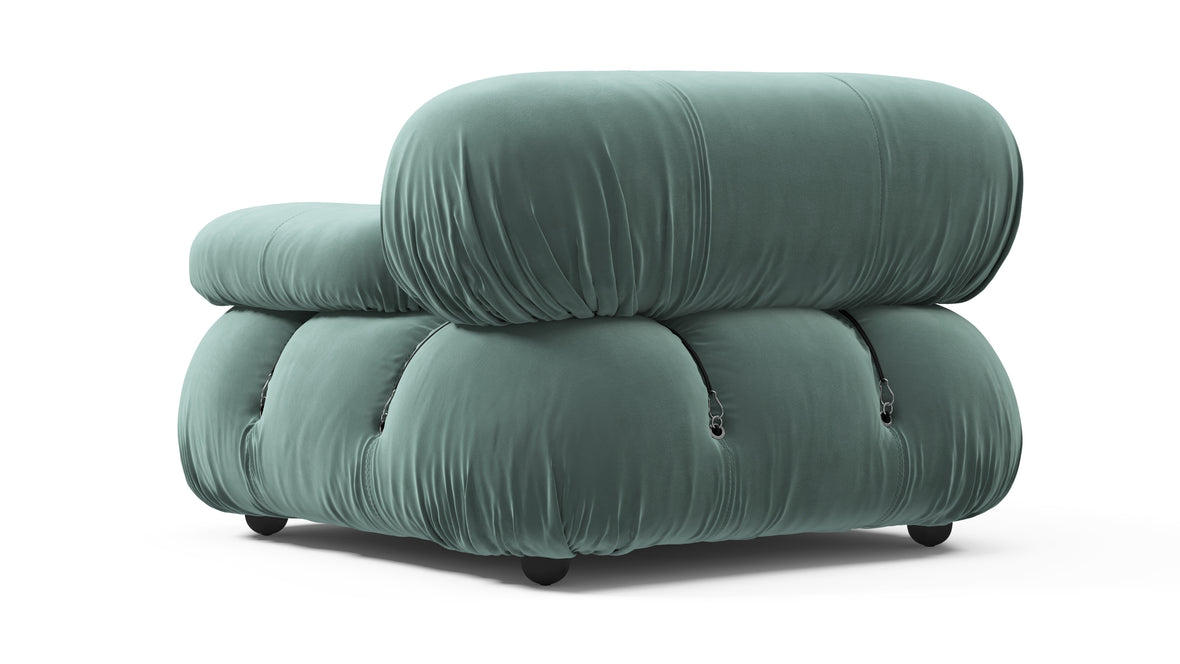 Bellini Module - Mario Bellini Module, Right Arm, Jadeite Luxe Velvet