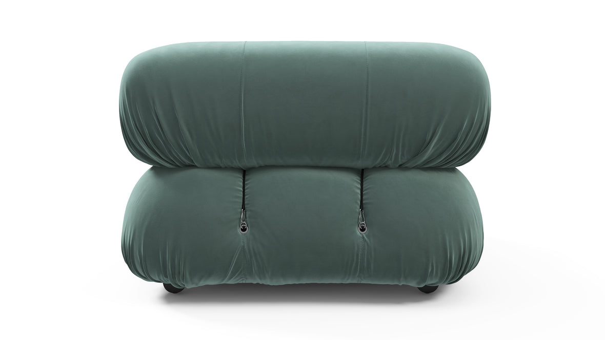 Bellini Module - Mario Bellini Module, Right Arm, Jadeite Luxe Velvet