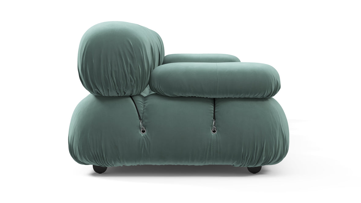 Bellini Sofa - Mario Bellini Three Seater Sofa, Jadeite Luxe Velvet