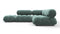 Bellini Sectional - Mario Bellini Sectional, Small Right Corner, Jadeite Luxe Velvet
