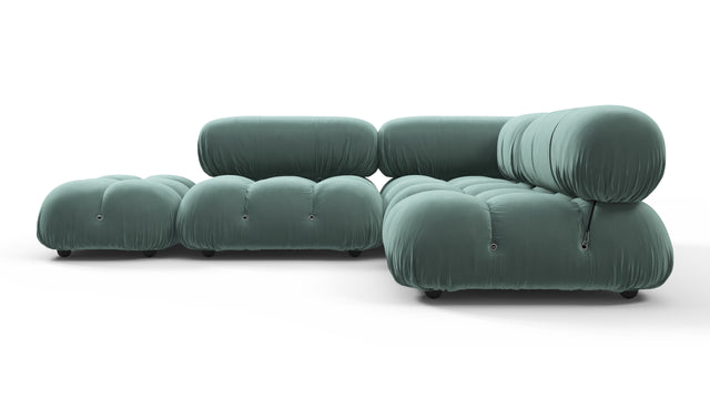 Bellini Sectional - Mario Bellini Sectional, Small Right Corner, Jadeite Luxe Velvet
