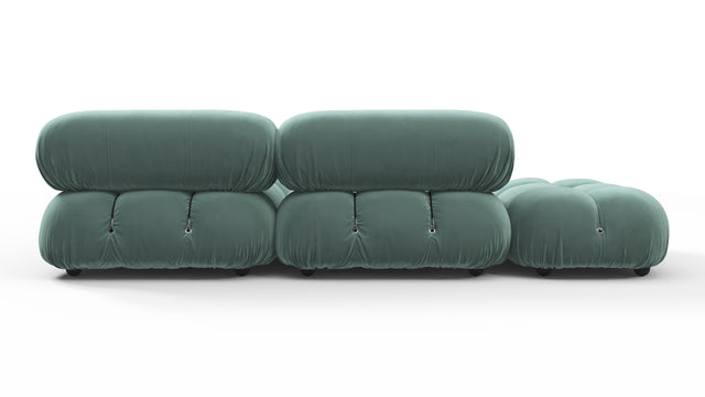 Bellini Sectional - Mario Bellini Sectional, Small Right Corner, Jadeite Luxe Velvet