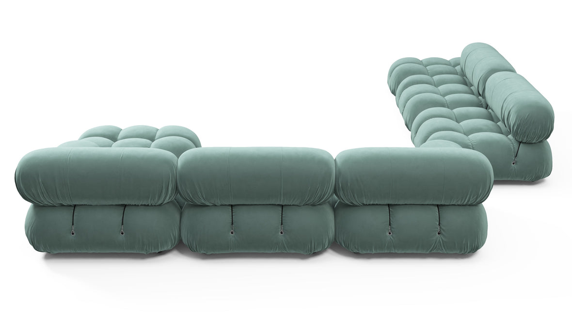 Bellini Large Sectional - Mario Bellini Large Sectional, Left Corner, Jadeite Luxe Velvet
