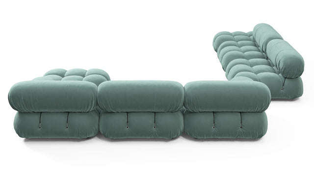 Bellini Large Sectional - Mario Bellini Large Sectional, Left Corner, Jadeite Luxe Velvet