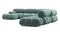 Bellini Large Sectional - Mario Bellini Large Sectional, Right Corner, Jadeite Luxe Velvet