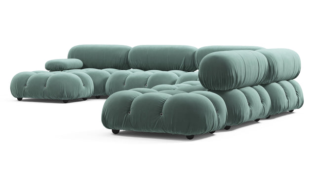 Bellini Large Sectional - Mario Bellini Large Sectional, Right Corner, Jadeite Luxe Velvet