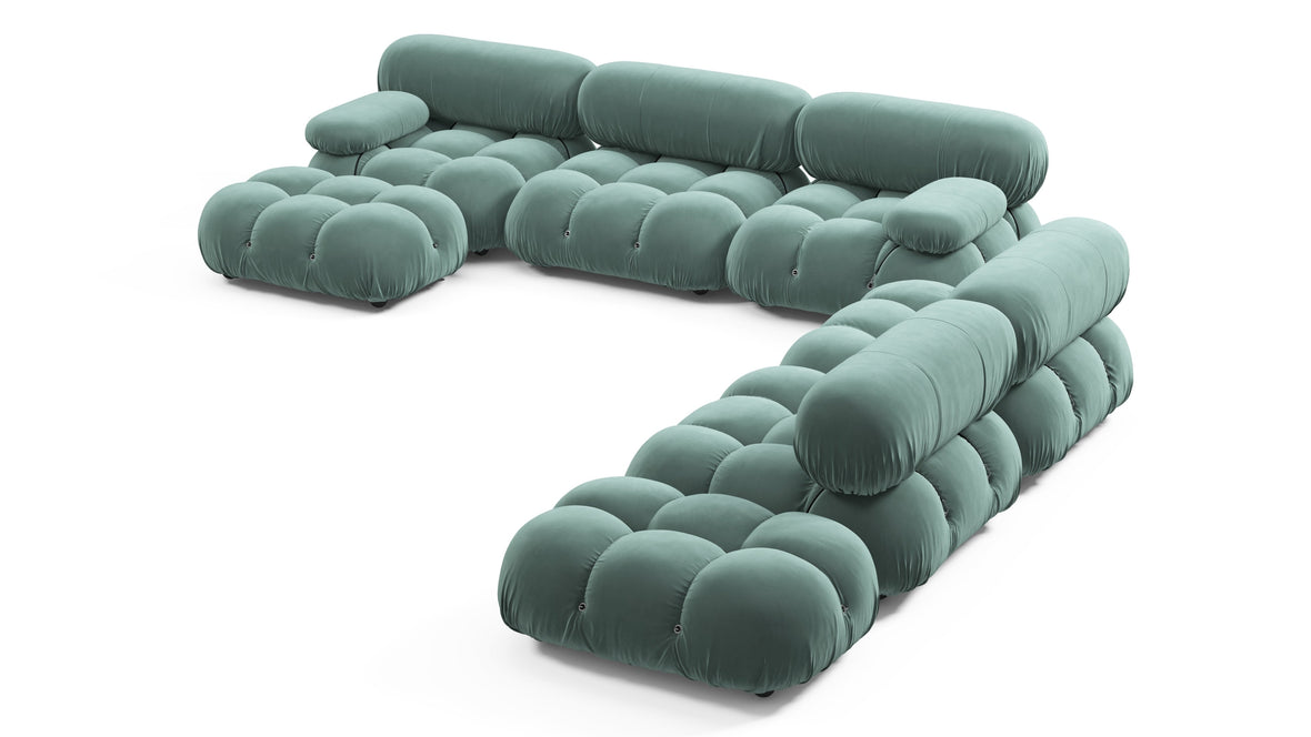 Bellini Large Sectional - Mario Bellini Large Sectional, Right Corner, Jadeite Luxe Velvet
