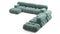 Bellini Large Sectional - Mario Bellini Large Sectional, Right Corner, Jadeite Luxe Velvet