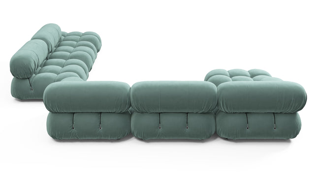 Bellini Large Sectional - Mario Bellini Large Sectional, Right Corner, Jadeite Luxe Velvet