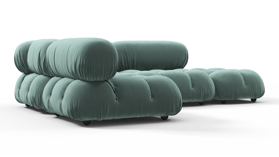 Bellini Sectional - Mario Bellini Sectional, Small Left Corner, Jadeite Luxe Velvet