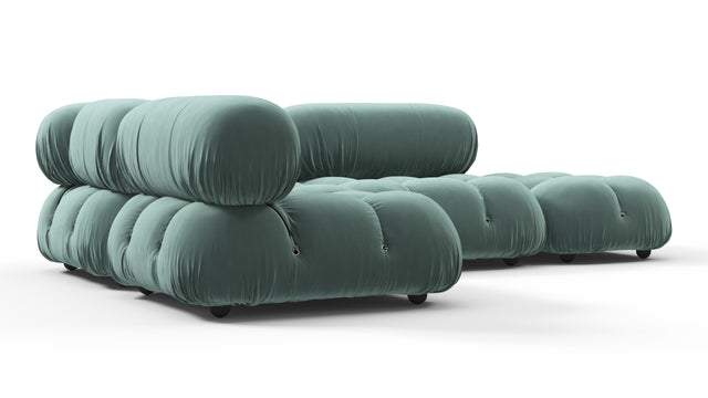 Bellini Sectional - Mario Bellini Sectional, Small Left Corner, Jadeite Luxe Velvet