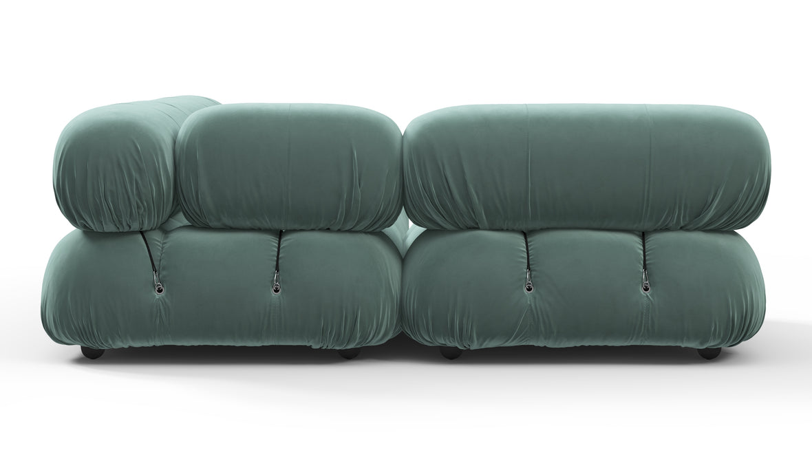 Bellini Sectional - Mario Bellini Sectional, Small Left Corner, Jadeite Luxe Velvet