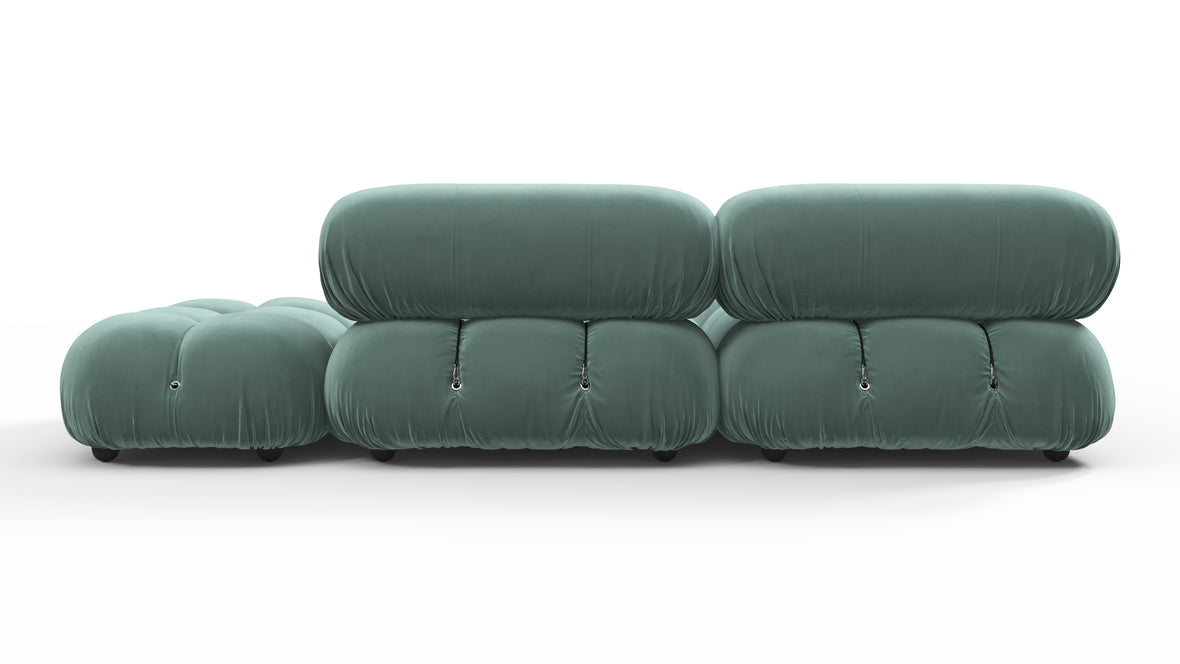 Bellini Sectional - Mario Bellini Sectional, Small Left Corner, Jadeite Luxe Velvet
