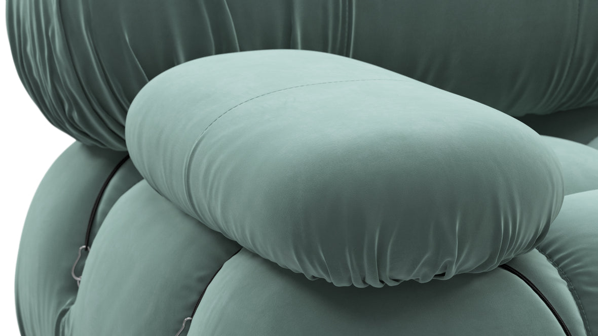 Bellini Sofa - Mario Bellini Open End Sofa, Left, Jadeite Luxe Velvet