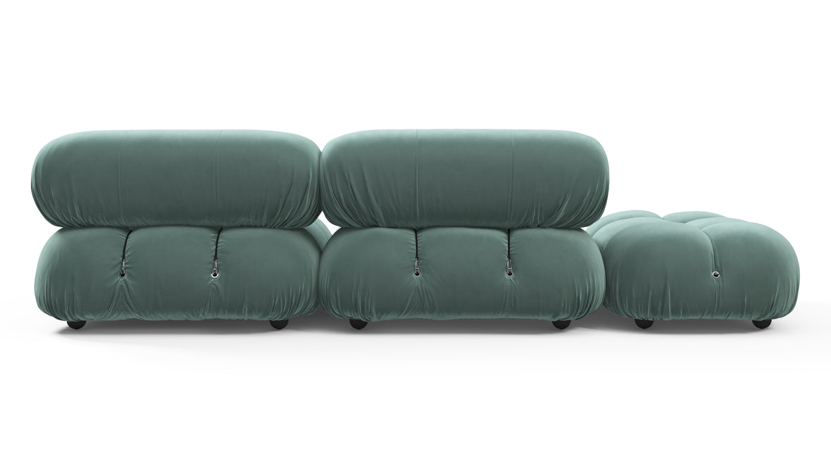 Bellini Sofa - Mario Bellini Open End Sofa, Left, Jadeite Luxe Velvet