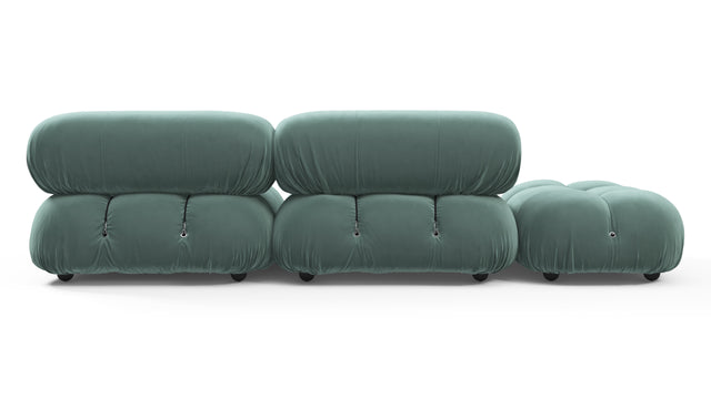 Bellini Sofa - Mario Bellini Open End Sofa, Left, Jadeite Luxe Velvet
