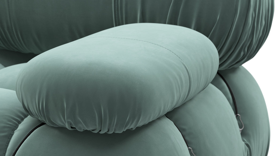 Bellini Sofa - Mario Bellini Open End Sofa, Right, Jadeite Luxe Velvet