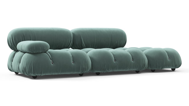 Bellini Sofa - Mario Bellini Open End Sofa, Right, Jadeite Luxe Velvet