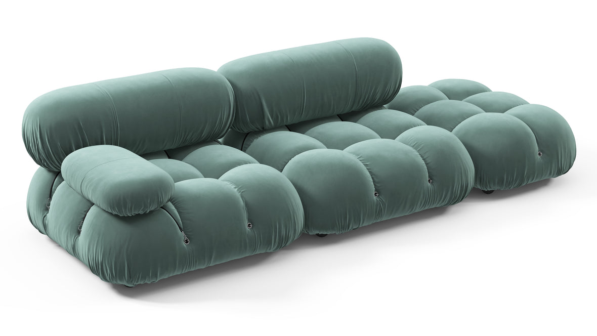 Bellini Sofa - Mario Bellini Open End Sofa, Right, Jadeite Luxe Velvet