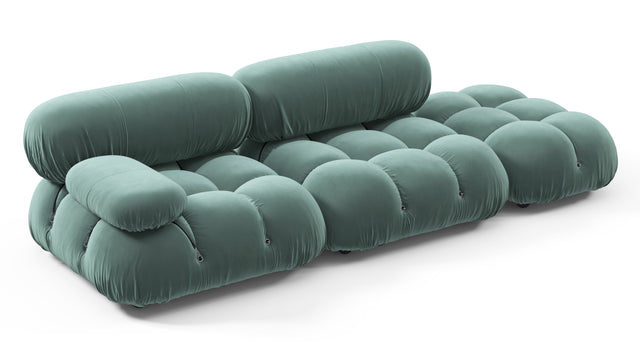 Bellini Sofa - Mario Bellini Open End Sofa, Right, Jadeite Luxe Velvet