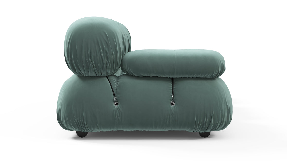 Bellini Sofa - Mario Bellini Open End Sofa, Right, Jadeite Luxe Velvet